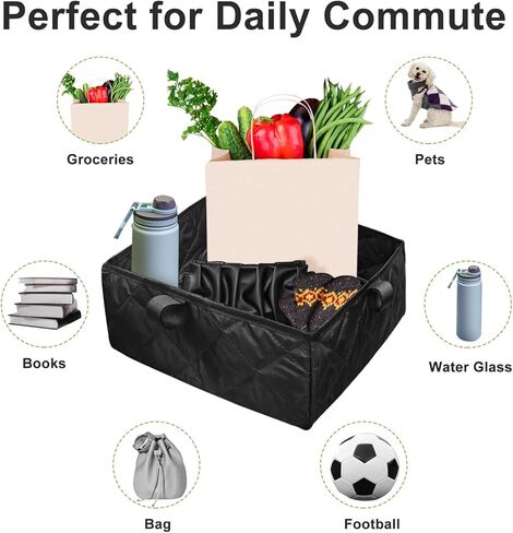 بطانة سلة الدراجة مع شبكة شحن قابلة للتعديل، سلة دراجة سميكة قابلة لإعادة الاستخدام للرف الخلفي وسلال الدراجة الإلكترونية، تناسب معظم سلال الدراجات السلكية (السلة غير متضمنة) in Kuwait