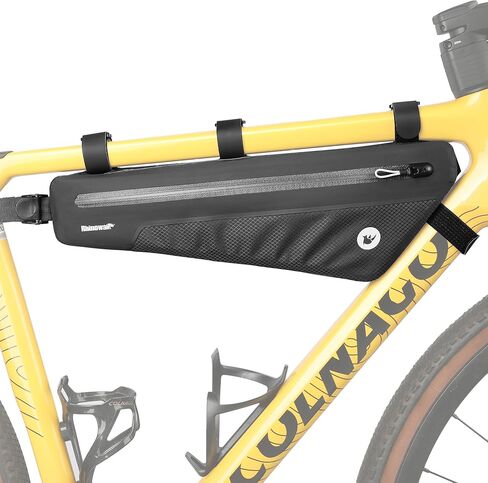 Rhinowalk Bike Frame Bag Bicycle Triangle Bag Waterproof Under Top Tube Bag Front Storage Pouch Bikepacking (1L) in Saudi Arabia