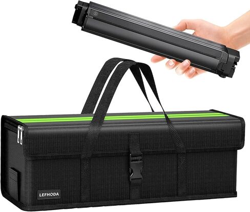Fireproof E-Bike Battery Bag Case with 6-Layer Protection Up to 1400°C, Waterproof & Explosion-Proof, Large Capacity Lipo Safe Bag for Storage in Saudi Arabia