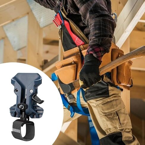 Tool Holder Belt Clip,Portable,Self Locking,Tool Belt Accessories Practical Convenient Drill Holder Organizer for Power Drill, Gray in Saudi Arabia