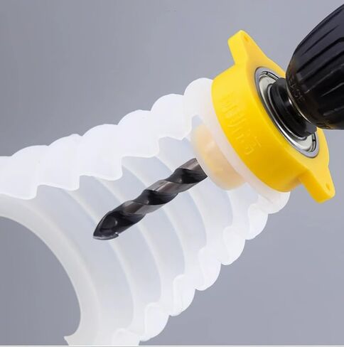 غطاء مجمع الغبار الحفر مرفق حفار كهربائي عالمي لتنظيف ثقب الجدار DIY أداة مشروع تحسين المنزل 3.3 × 4.7 بوصة in Kuwait