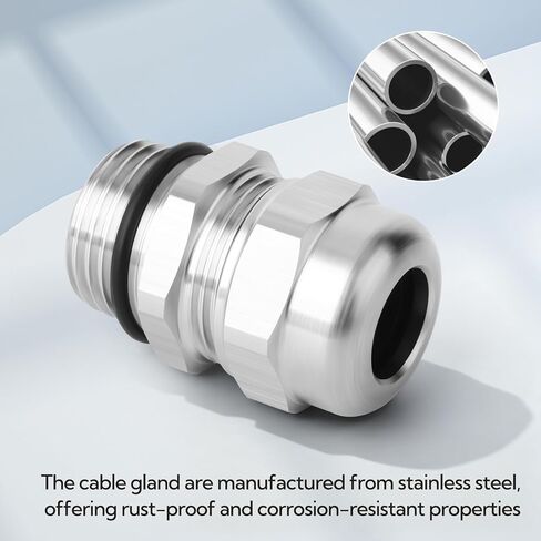 1 قطعة 1 "NPT وصلة كابل من الفولاذ المقاوم للصدأ ، غدة كابل معدنية مقاومة للماء ، حماة غدة كابل قابلة للتعديل 18-25 مللي متر in Kuwait