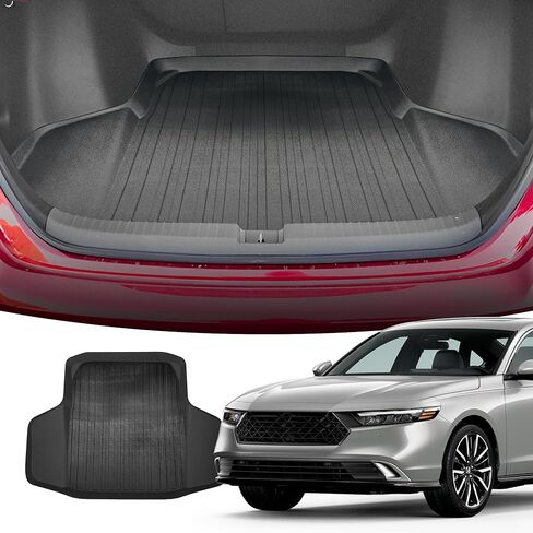 Premium Cargo Liner for Honda Accord EX Touring Sedan 4-Door 2023-2025 - Custom Fit Car Trunk Mat - All Season Black Cargo Mat - 3D Shaped Laser Measured Trunk Liners for Honda Accord Hybrid in Kuwait