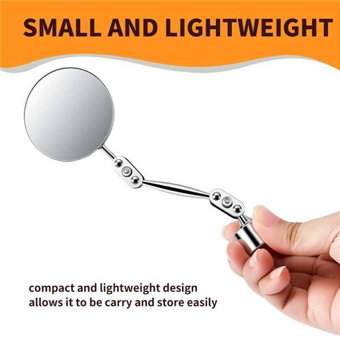 HARDK Inspection Mirror with Magnetic Base - 2 Inch Round Swivel Angle Ball Joint Antenna Inspection Tools for Arc, MIG,Spot Welding,Equipment Inspection,Mechanical Welding,Coffee Machine Maintenance in Kuwait