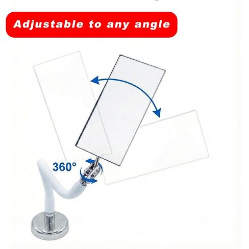 أداة مرآة فحص مغناطيسية مع رأس دوار 360 درجة قابل للتعديل، مرآة لحام للميكانيكا والسيارات، عصا تلسكوبية للأماكن الضيقة والبقع العمياء in Kuwait