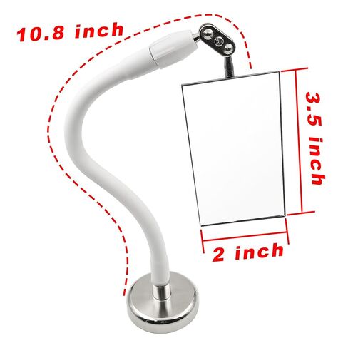 أداة مرآة فحص مغناطيسية مع رأس دوار 360 درجة قابل للتعديل، مرآة لحام للميكانيكا والسيارات، عصا تلسكوبية للأماكن الضيقة والبقع العمياء in Kuwait