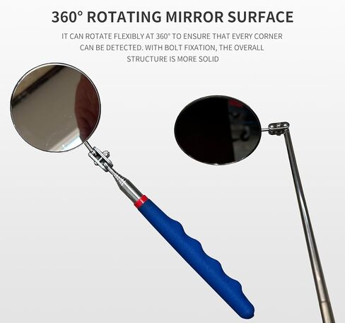 Telescoping Inspection Mirror mechanics Tool Set - 360 Swivel for Extra Viewing Dead Angle, Line of Sight Obstacle Area in Saudi Arabia
