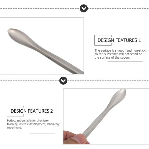 30pcs Stainless Steel Medicine Spoons Lab Sampling Scoop Set 3 Sizes 10.5/12.5/14cm Laboratory Spatulas for Medicine Powder Measurement and Experiment Use in Saudi Arabia