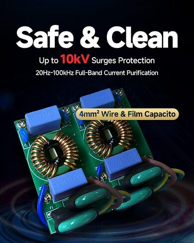 TODN Power Conditioner for Electronic Equipment - Clean up Power/Noise Reduction/Surge Protection/Improved Performance, CE-EMC/LVD Certified - N9000 in Kuwait