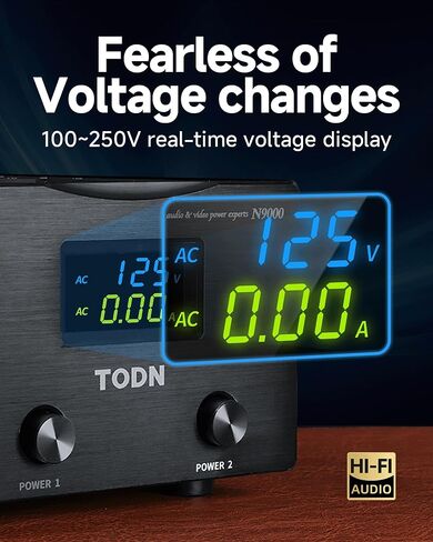 TODN Power Conditioner for Electronic Equipment - Clean up Power/Noise Reduction/Surge Protection/Improved Performance, CE-EMC/LVD Certified - N9000 in Kuwait