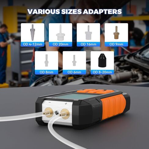 Manometer Gas Pressure Tester -100 to 200Kpa Dual-Port Digital Manometer 10 Measurement Units, Manometer HVAC Gas Pressure Tester with 29 Sets Data Recording, Backlight & Flashlight, Auto-Shutdown in Kuwait