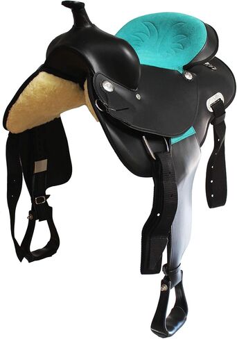 CHALLENGER 15" Western Cordura Trail Barrel Pleasure Horse Saddle Bridle Brown 49102BK in Saudi Arabia