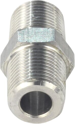 HFS(R) 3/8 "NPT ذكر إلى 3/8" NPT ذكر محول الحلمة السداسية الملولبة وصلة أنابيب من الفولاذ المقاوم للصدأ 304 (3/8 "NPT x 3/8" NPT) in Saudi Arabia