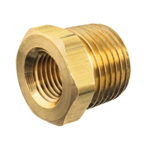 USA SEALING ZUSA-PF-10232 تجهيزات أنابيب نحاسية فئة 125، جلبة سداسية مستقيمة، حجم الأنبوب 1-1/4 بوصة × 1/4 بوصة، نوع خيط NPT، ذكر 1-1/4 بوصة NPT، أنثى 1/4 بوصة NPT in Saudi Arabia