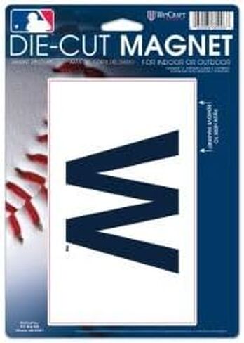 Chicago Cubs "W" Die Cut Logo Magnet 6.25" x 9" in Saudi Arabia
