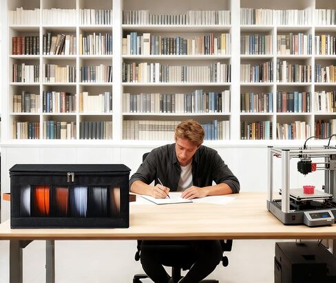 صندوق تخزين خيوط كوزاري - 4 عبوات من حاويات تخزين خيوط الطابعة ثلاثية الأبعاد مع مجففات، تحمل ما يصل إلى 24 لفة، حامل ملحقات الطباعة ثلاثية الأبعاد للمنزل وورش العمل المكتبية والاستوديو in Kuwait