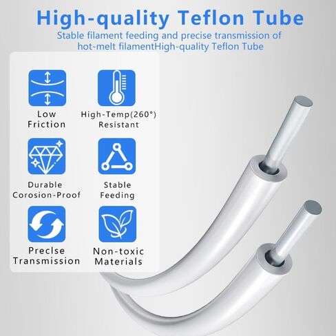 5M (16.4ft) PTFE Teflon Tube for 1.75mm Filament : 2.5mm ID×4mm OD Bowden Tube, for Bambulab AMS X1/ X1C/ P1P/ P1S/ A1/ A1 Mini, Prusa MMU3/ Direct Drive Extruder, with Tubing Cutter. in Saudi Arabia