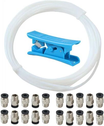 5M (16.4ft) PTFE Teflon Tube for 1.75mm Filament : 2.5mm ID×4mm OD Bowden Tube, for Bambulab AMS X1/ X1C/ P1P/ P1S/ A1/ A1 Mini, Prusa MMU3/ Direct Drive Extruder, with Tubing Cutter. in Saudi Arabia