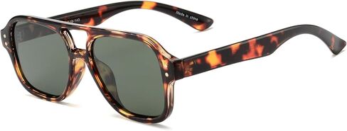 Retro Polarized Square Aviator Sunglasses Womens Mens, Trendy Designer Rectangle Sun Glasses 70s Shades OW2239 in Saudi Arabia