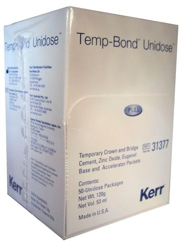 KaVo Kerr 31377 Tempbond Unidose Cement, 2.4 g (Pack of 50) in Kuwait