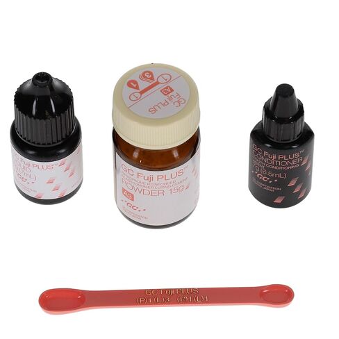 GC 000218 Fuji Plus Radiopaque Reinforced Glass Ionomer Luting Cement 1:1 Package in Kuwait