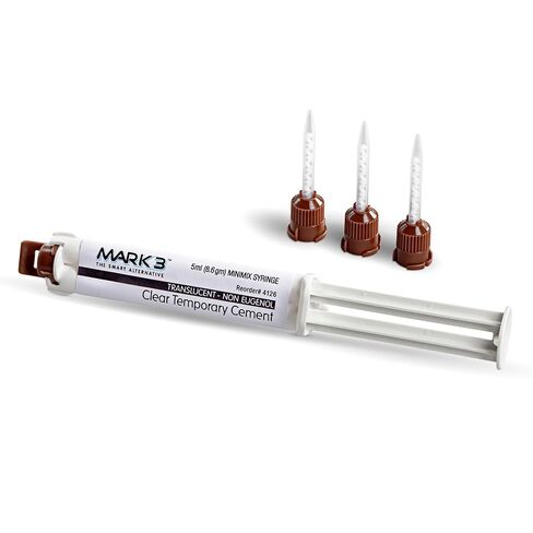 Mark3 4126 Temporary Cement Clear NE Automix Syringe 5 mL + 10 Mixing Tips in Kuwait