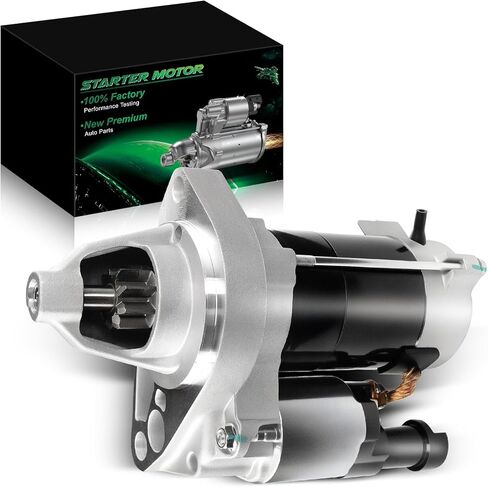 محرك تشغيل مطور لـ: -Honda Civic DX EX GX LX 2006-2011 1.8L L4، Civic EX-L LX-S 2009-2011 1.8L L4، 12V 1.2KW 9 أسنان في اتجاه عقارب الساعة، استبدال جديد OE # 31200-RNA-A01 17957N 17957 in Saudi Arabia