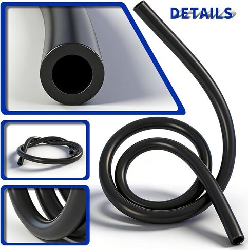 79-21491-83 Furnace Pressure Switch Hose 3/16 IDx19'' Compatible with Rheem Ruud Weatherking Goodman Furnace Pressure Switch High Temp Tubing Black in Kuwait