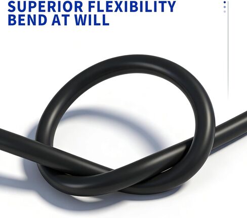 79-21491-83 Furnace Pressure Switch Hose 3/16 IDx19'' Compatible with Rheem Ruud Weatherking Goodman Furnace Pressure Switch High Temp Tubing Black in Kuwait