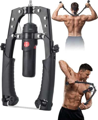 Abahub Twister Arm Exerciser, Enhanced Hydraulic Power Chest Expander with AB Rollers, 22-440LBS Adjustable Resistance Home Gym Equipment, Shoulder Muscle Trainer for Arm, Chest & Core Workout in Saudi Arabia