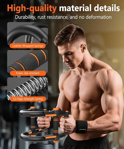 Twister Arm Trainer - 3-in-1 Adjustable Chest Workout Equipment,Portable Home Gym Chest & Arm Workout, Push Up Bars, 60-140lbs Resistance for Men Women in Saudi Arabia