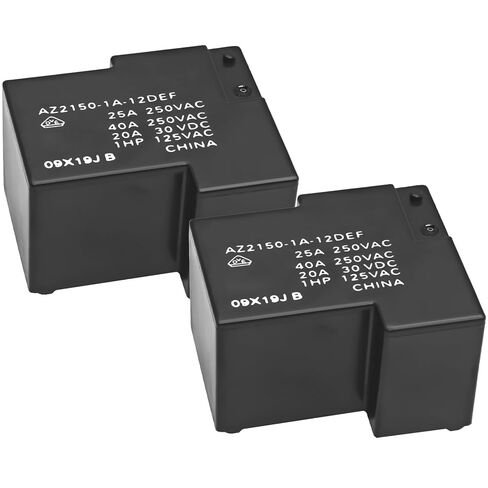 AZ2150-1A-12DEF Power Relay (Pack of 2) - 12VDC 40A SPST-NO, PCB Mount, Sealed Miniature Relay in Kuwait