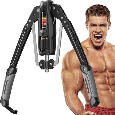 Merach Twister Arm Trainer, 22-440lb Hydraulic Power, Adjustable Home Chest Expander, Shoulder Muscle Training Fitness Equipment, Arm Enhanced Exercise Strengthener in Kuwait