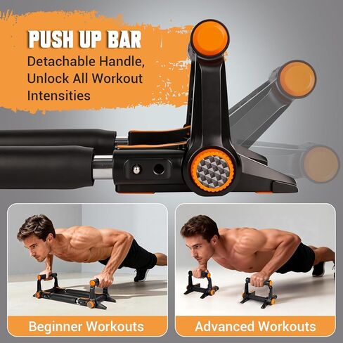 Twister Arm Trainer, 3 in 1 Adjustable Chest Trainer for Men (40-70lbs) with Poster & Storage Bag, Multifunctional Push up Bar, Home Gym Chest Workout Equipment for Arm Strengthening & Chest Builder in Kuwait