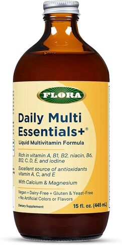 Flora - Daily Multi Essentials+, Liquid Multivitamin Formula, 13 Essential Vitamins & Minerals, 15 Fl Oz in Kuwait