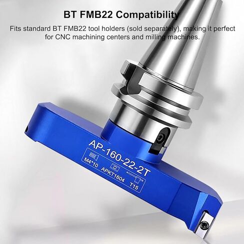 ماكينة قطع الذبابة CNC ذات إدراج مزدوج 90 درجة، لحامل أدوات BT FMB22، لطحن الوجه المعدني، تشطيب سطح الألومنيوم (8 بوصة (200 مم)) in Kuwait