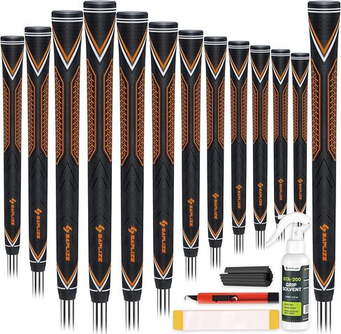 SAPLIZE High-performance Rubber Golf Grips 13 Pack, High Shock Absorption, Non-slip, 13 Grips, Standard Size, Purple in Kuwait