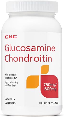 GNC Triple Strength Glucosamine Chondroitin 750mg/600mg, 120 Caplets, Supports Healthy Joint Function in Saudi Arabia