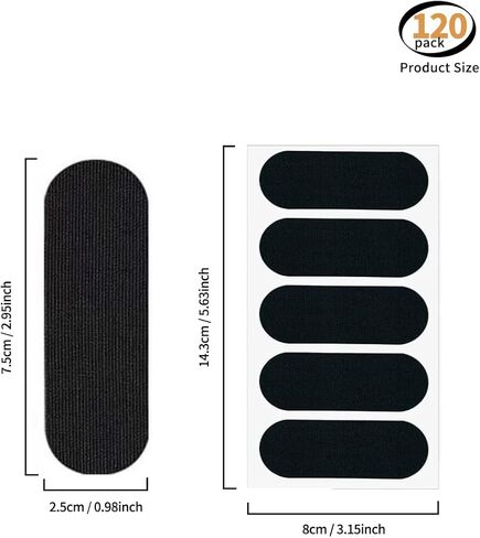 120PCS Black Breathable Bowling Thumb Strap, Bowling Finger Tape, Bowling Accessories for Men/Women（1x3inch ） in Kuwait
