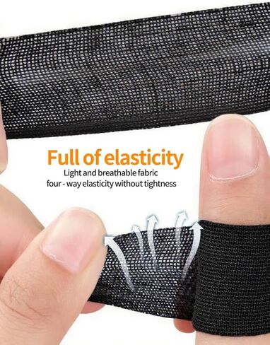 120PCS Black Breathable Bowling Thumb Strap, Bowling Finger Tape, Bowling Accessories for Men/Women（1x3inch ） in Kuwait