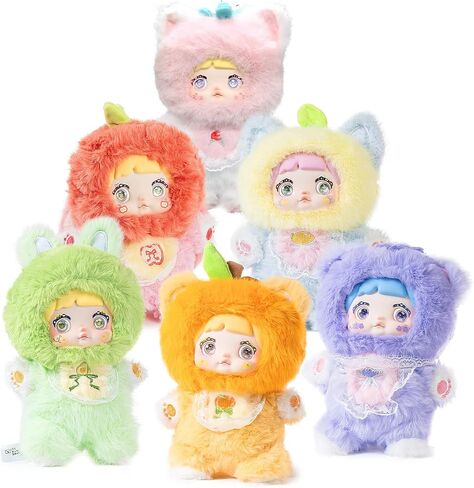 Nommi Plush Blind Box ， ألعاب الشكل الفخمة 1pc (1 من 7 أنماط محتملة) لا تنتهي أبداً سلسلة مفاتيح وسحر الأكياس 8.5 في in Kuwait