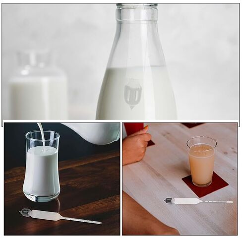 Precision Hydrometer for Milk Density Measurement Portable Lactate Meter for Cow Goat Milk and Various Liquids Multi-Functional Kitchen Liquid Tester 2-Pack in Saudi Arabia