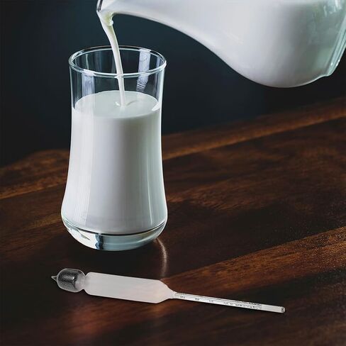 Precision Hydrometer for Milk Density Measurement Portable Lactate Meter for Cow Goat Milk and Various Liquids Multi-Functional Kitchen Liquid Tester 2-Pack in Saudi Arabia