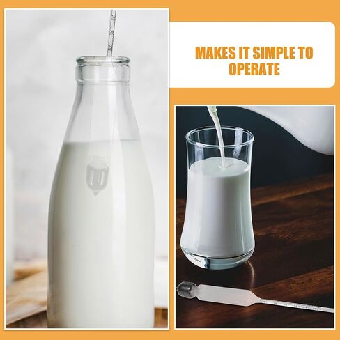 Precision Hydrometer for Milk Density Measurement Portable Lactate Meter for Cow Goat Milk and Various Liquids Multi-Functional Kitchen Liquid Tester 2-Pack in Saudi Arabia