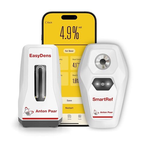 Alcohol Meter by Anton Paar – Includes EasyDens Hydrometer & SmartRef Refractometer | Direct ABV for Beer, Wine, Cider, Kombucha & Liqueur in Kuwait