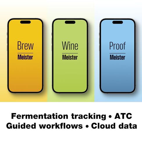 Alcohol Meter by Anton Paar – Includes EasyDens Hydrometer & SmartRef Refractometer | Direct ABV for Beer, Wine, Cider, Kombucha & Liqueur in Kuwait