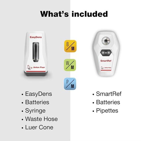Alcohol Meter by Anton Paar – Includes EasyDens Hydrometer & SmartRef Refractometer | Direct ABV for Beer, Wine, Cider, Kombucha & Liqueur in Kuwait