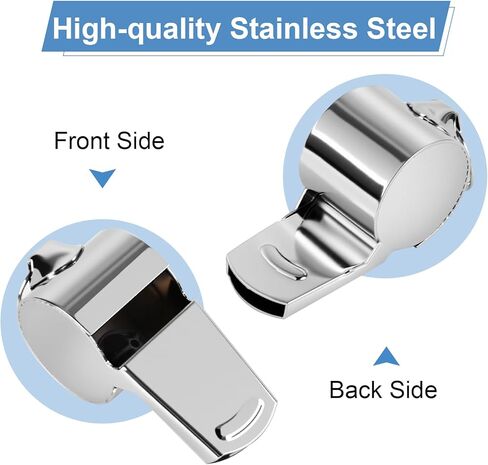 صفارة جيرند كوتش 4 بي، صفارة مدربين من الفولاذ المقاوم للصدأ مع حبل، صفارات معدنية رياضية بصوت عالٍ وهش للبالغين، والحكام، والمسؤولين، والطوارئ، والخارج in Kuwait