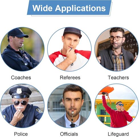 صفارة جيرند كوتش 4 بي، صفارة مدربين من الفولاذ المقاوم للصدأ مع حبل، صفارات معدنية رياضية بصوت عالٍ وهش للبالغين، والحكام، والمسؤولين، والطوارئ، والخارج in Kuwait