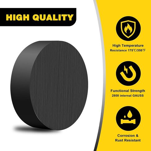 70 قطعة مغناطيس سيراميك دائري للحرف اليدوية، 1.18 × 0.15 بوصة مغناطيس صناعي من الفريت الأسود القوي للثلاجة، DIY، الفصول الدراسية، والمشروعات العلمية in Kuwait